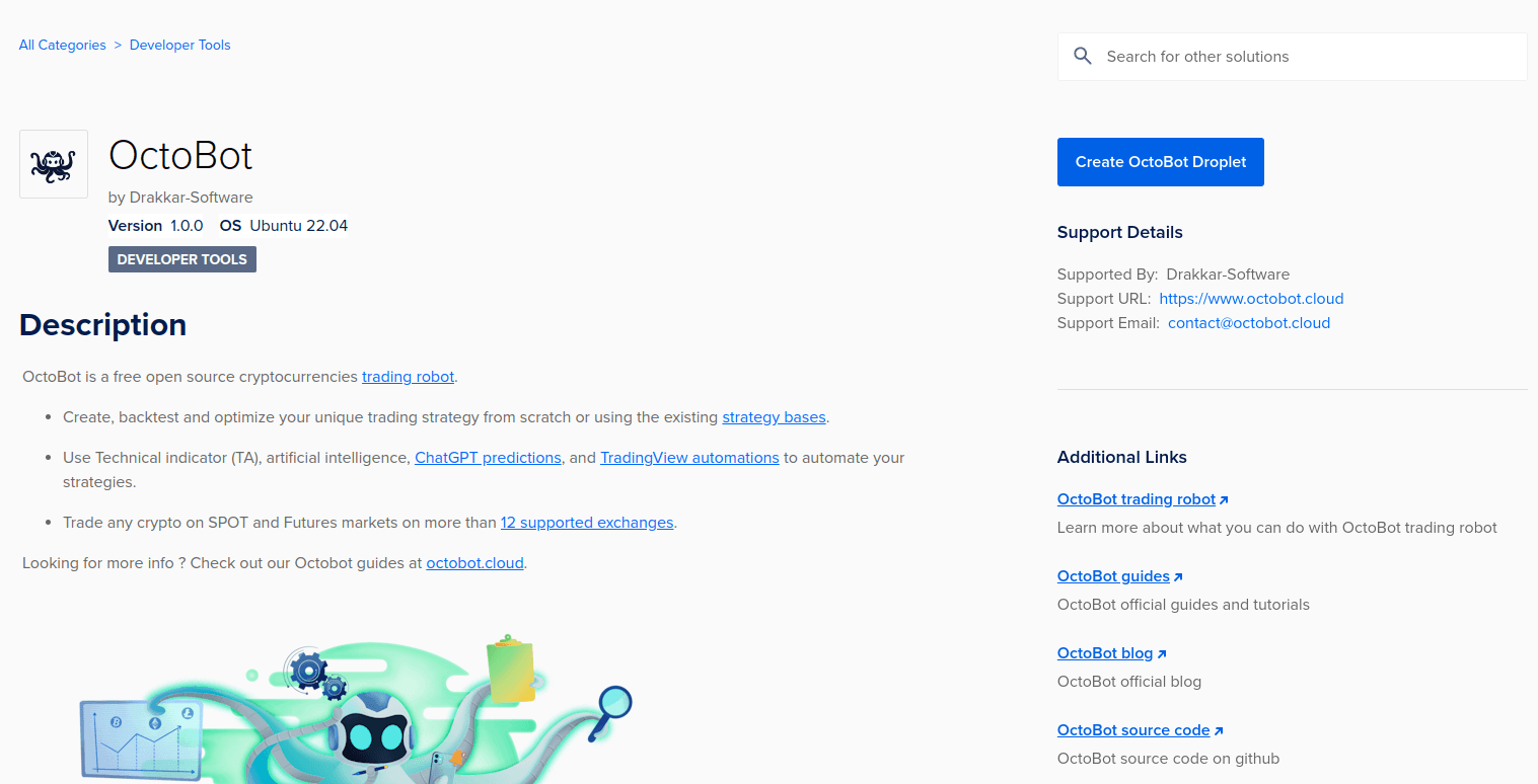 DigitalOcean Create Droplet Button